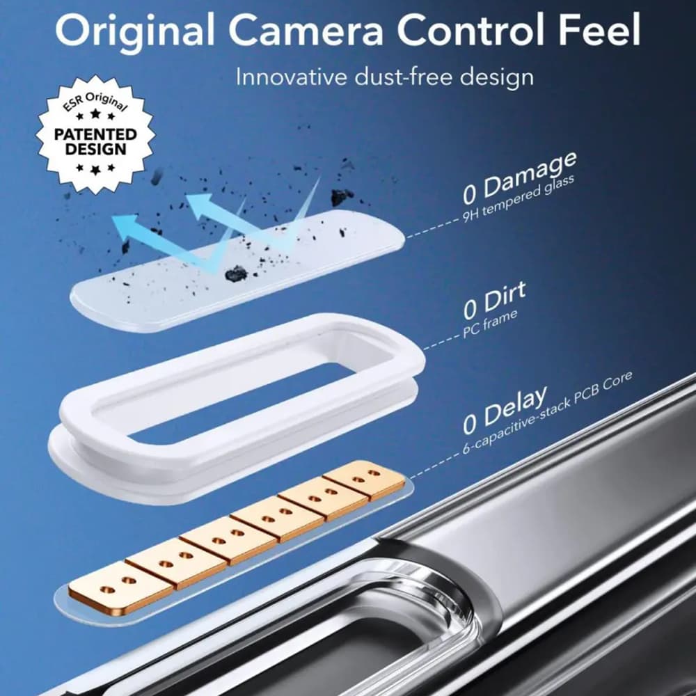 ESR Classic Hybrid HaloLock pro iPhone 16 Pro Černá s mrazivým efektem - náhled 4