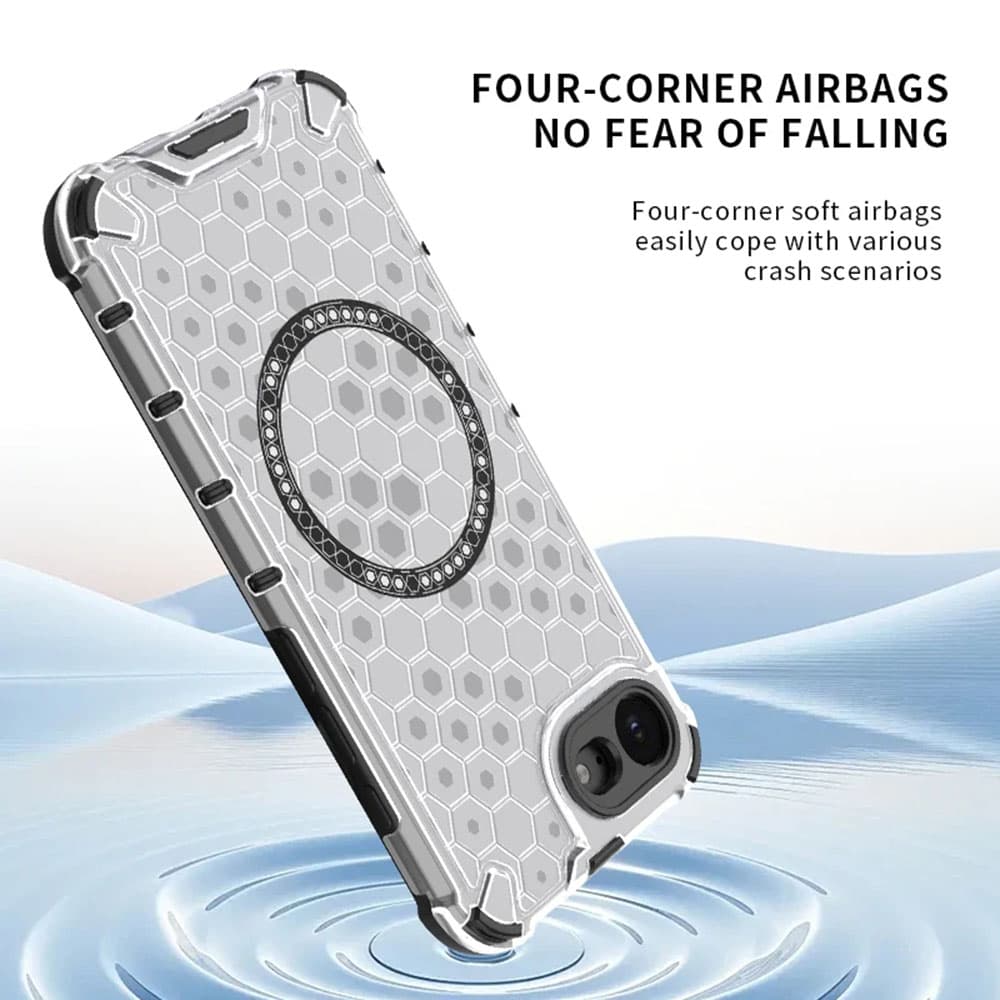 Techsuit HoneyComb Shield MagSafe pro iPhone 16e černý - náhled 4