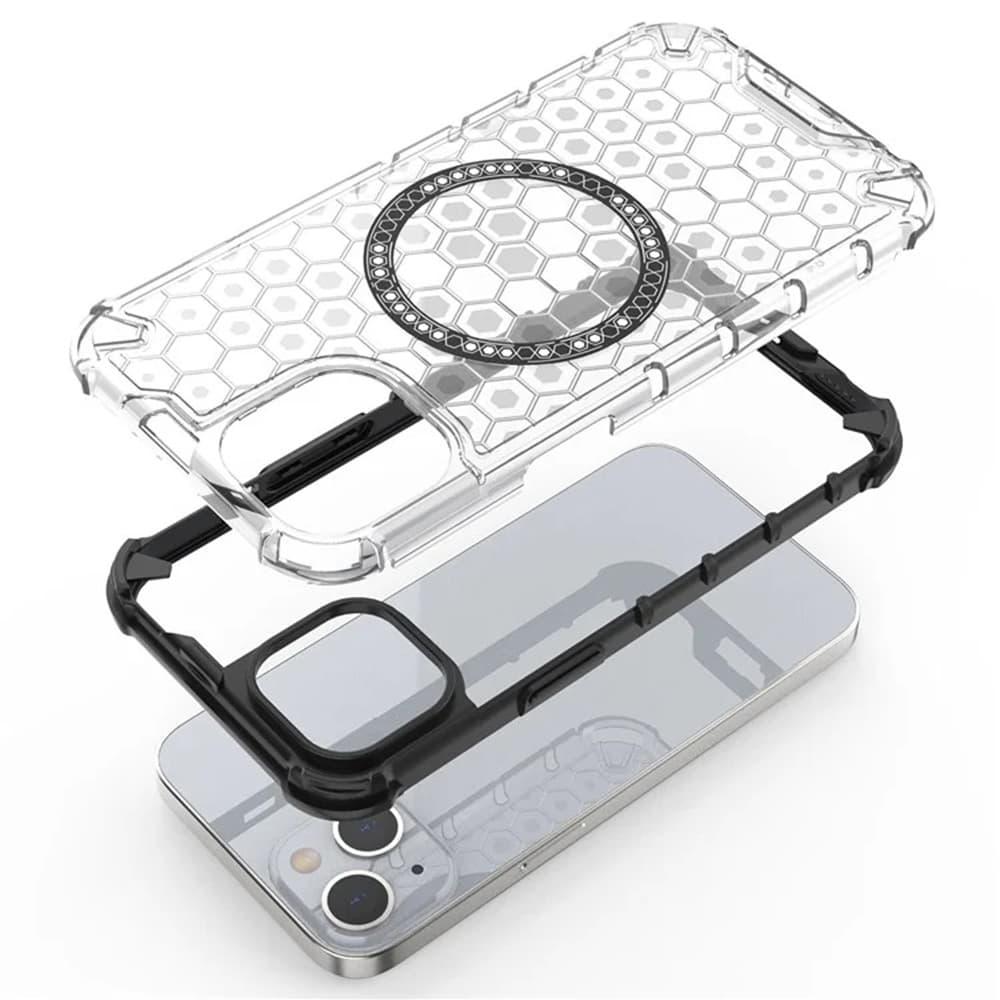 Techsuit HoneyComb Shield MagSafe iPhone 14 bílá - náhled 4