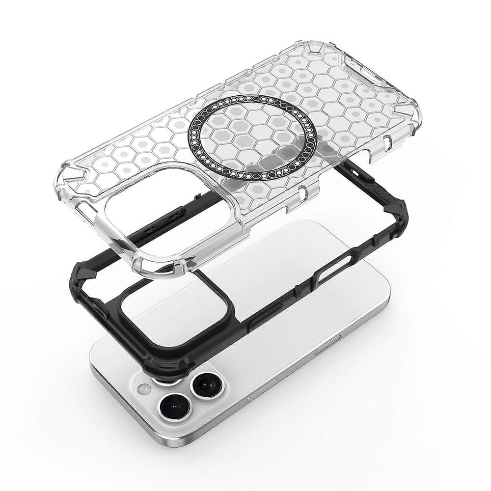 Techsuit HoneyComb Shield MagSafe pro iPhone 16 Pro Max černý - náhled 4