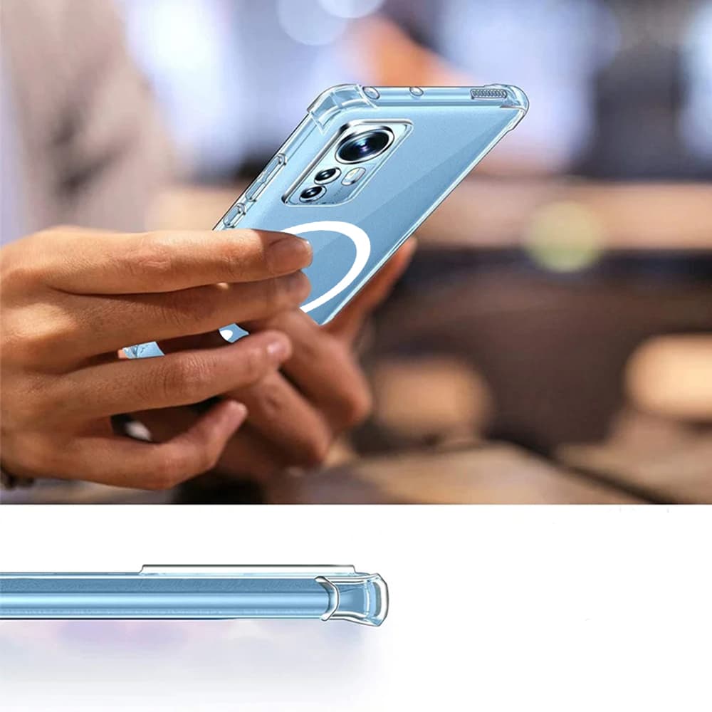 Techsuit Shockproof průhledný silikonový MagSafe pro Xiaomi Redmi 14C Poco C75 průhledný - náhled 4