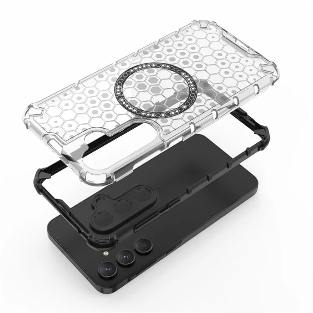 Techsuit HoneyComb Shield MagSafe pro Samsung Galaxy A55 5G černá - náhled 4