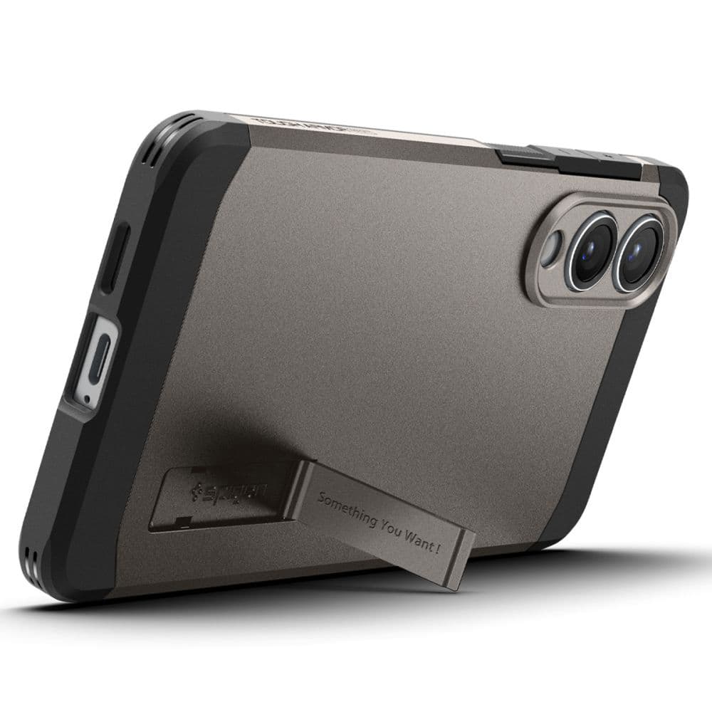 Spigen Tough Armor MagSafe pro Samsung Galaxy S25 Edge v šedé barvě - náhled 4