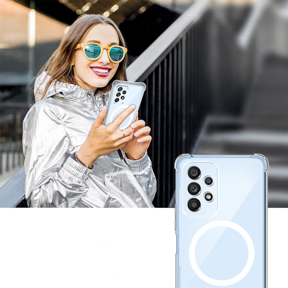Techsuit Shockproof průhledný silikonový MagSafe pro Samsung Galaxy S25 Ultra průhledný - náhled 4
