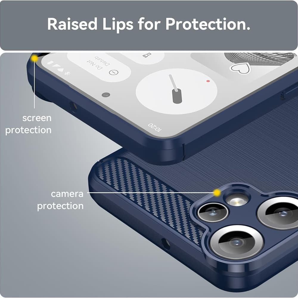 Techsuit Carbon Silicone Nothing CMF Phone 2 Pro modrý - náhled 4