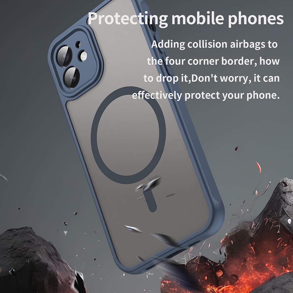 Techsuit HaloFrost II MagSafe pro iPhone 12 námořnická modrá - náhled 4