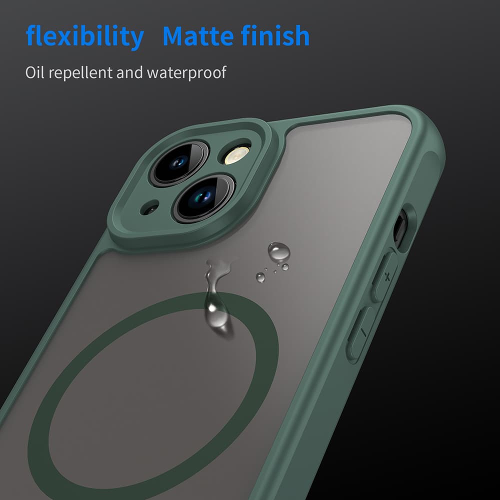 Techsuit HaloFrost II MagSafe pro iPhone 13 zelený - náhled 4