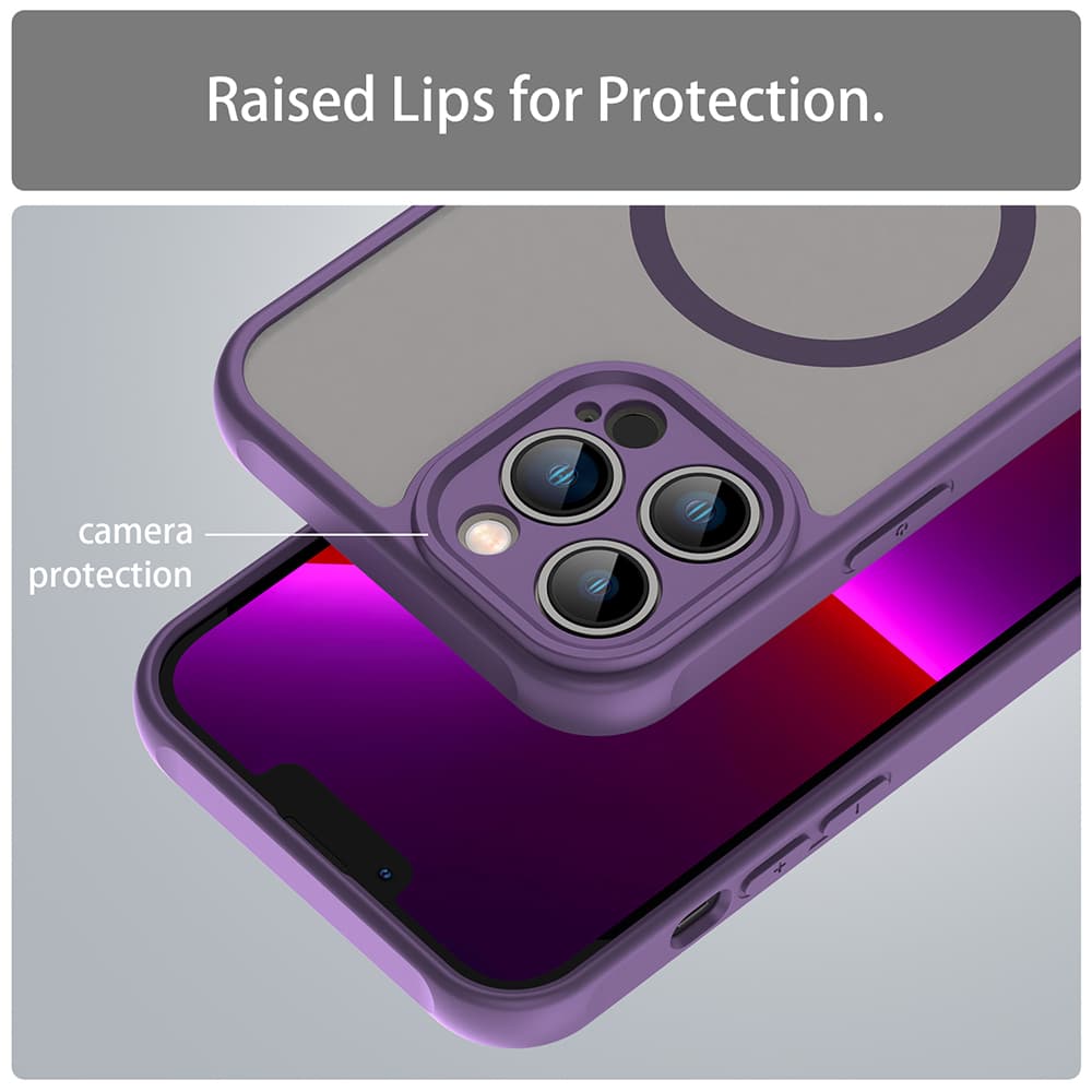 Techsuit HaloFrost II MagSafe pro iPhone 13 Pro fialová - náhled 4