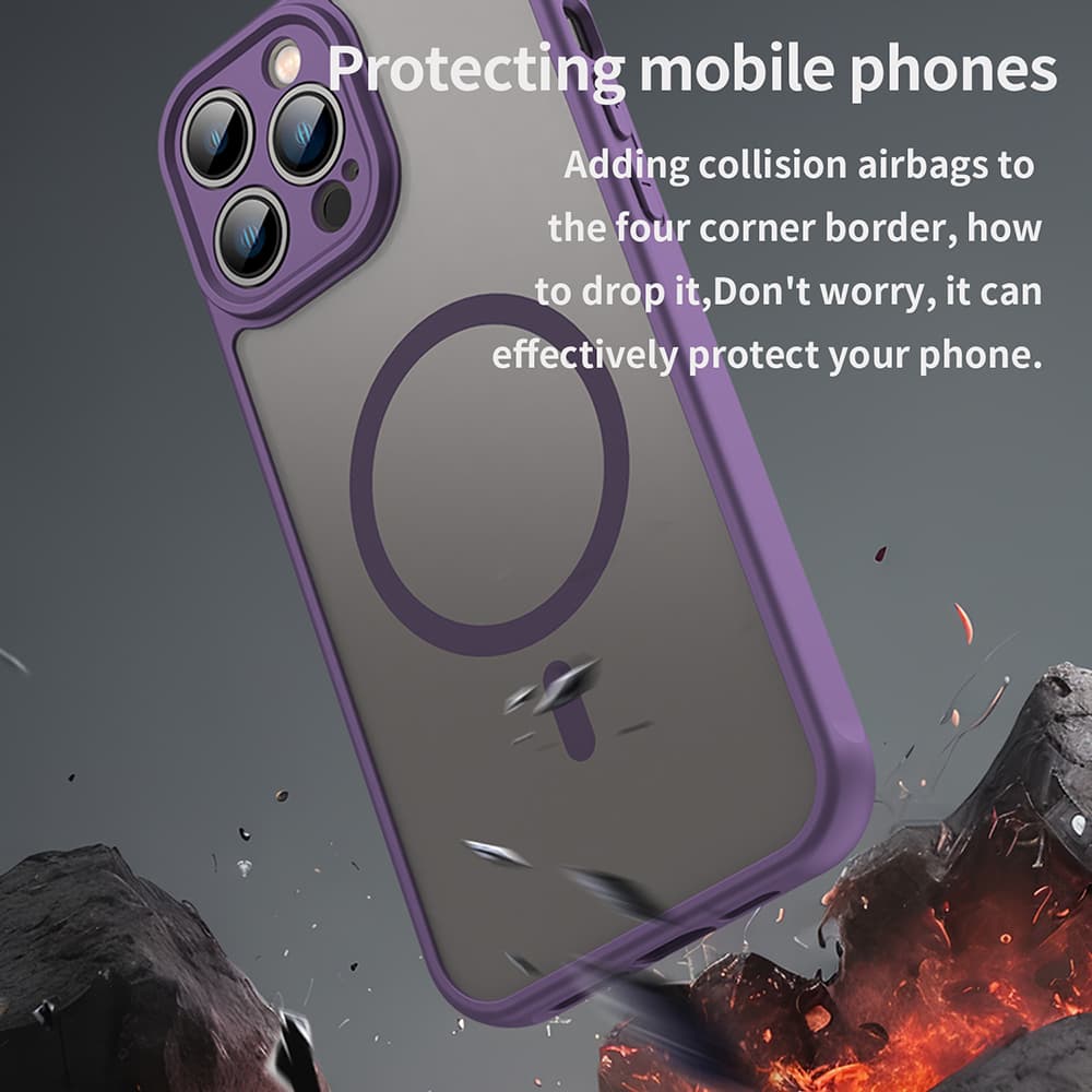 Techsuit HaloFrost II MagSafe pro iPhone 13 Pro Max fialová - náhled 4