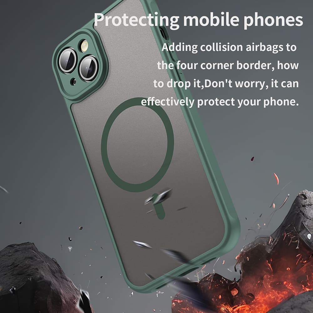 Techsuit HaloFrost II MagSafe pro iPhone 14 Plus zelený - náhled 4