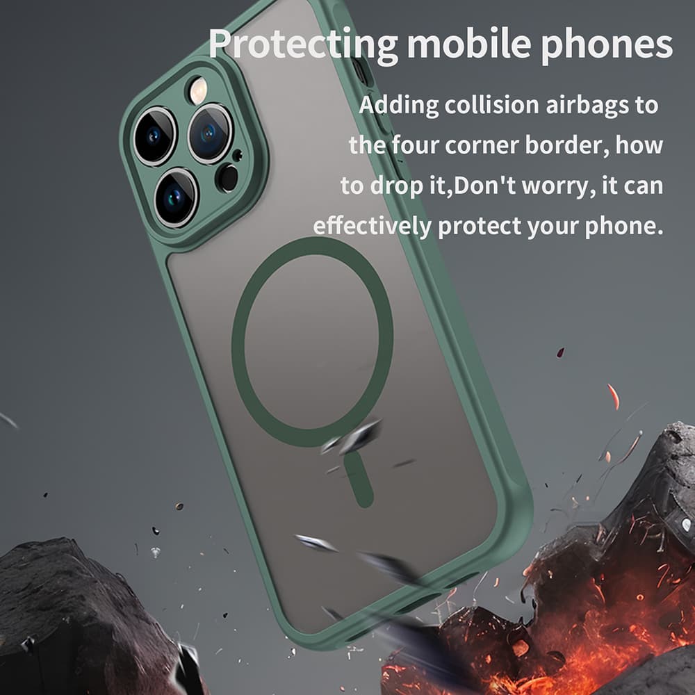 Techsuit HaloFrost II MagSafe pro iPhone 14 Pro Max zelená - náhled 4