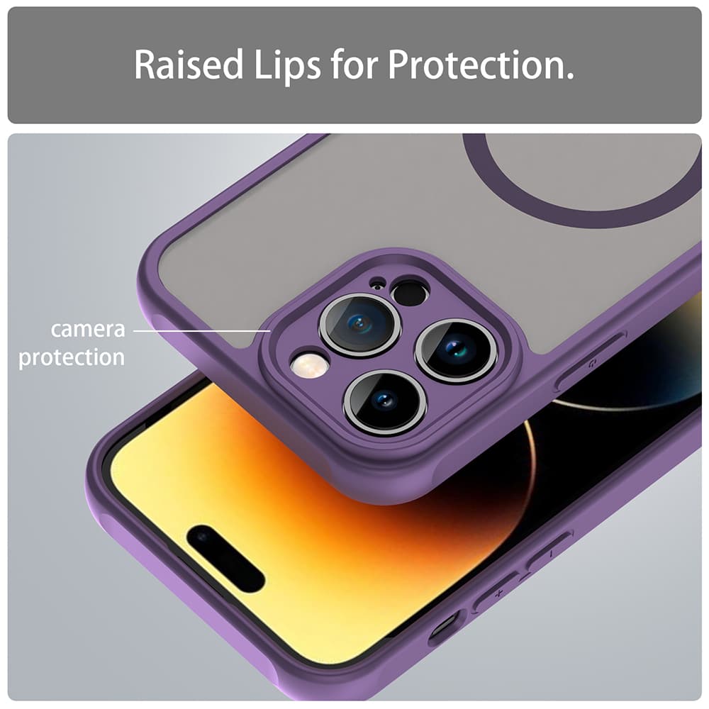 Techsuit HaloFrost II MagSafe pro iPhone 14 Pro Max fialová - náhled 4