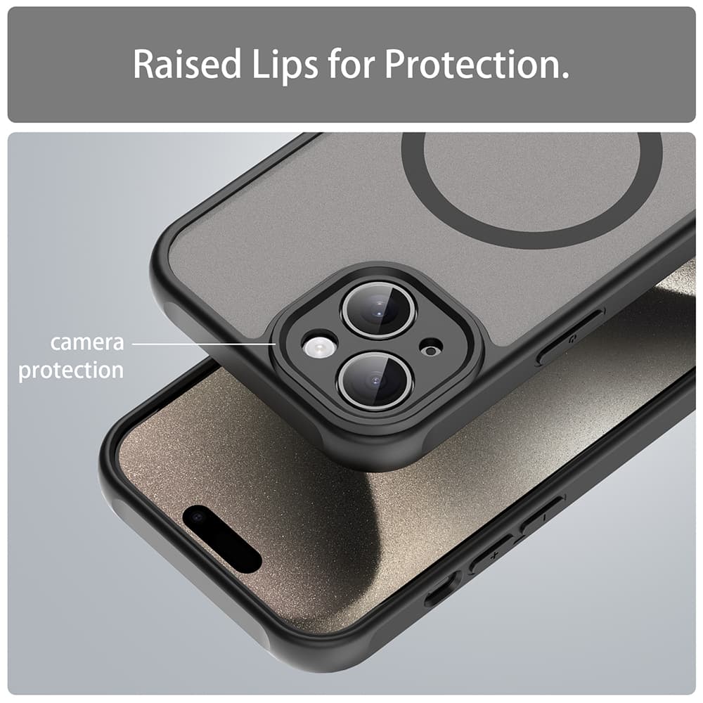 Techsuit HaloFrost II MagSafe pro iPhone 15 Plus černá - náhled 4