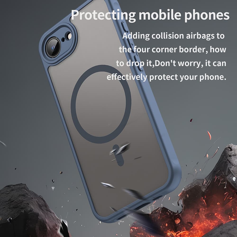 Techsuit HaloFrost II MagSafe pro iPhone 16e námořnická modrá - náhled 4