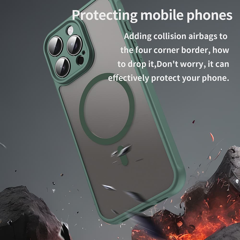 Techsuit HaloFrost II MagSafe pro iPhone 16 Pro Max zelený - náhled 4