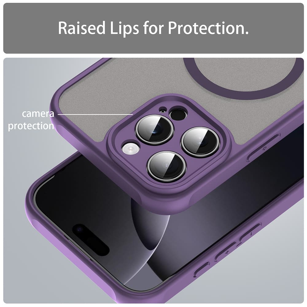 Techsuit HaloFrost II MagSafe pro iPhone 16 Pro Max fialová - náhled 4