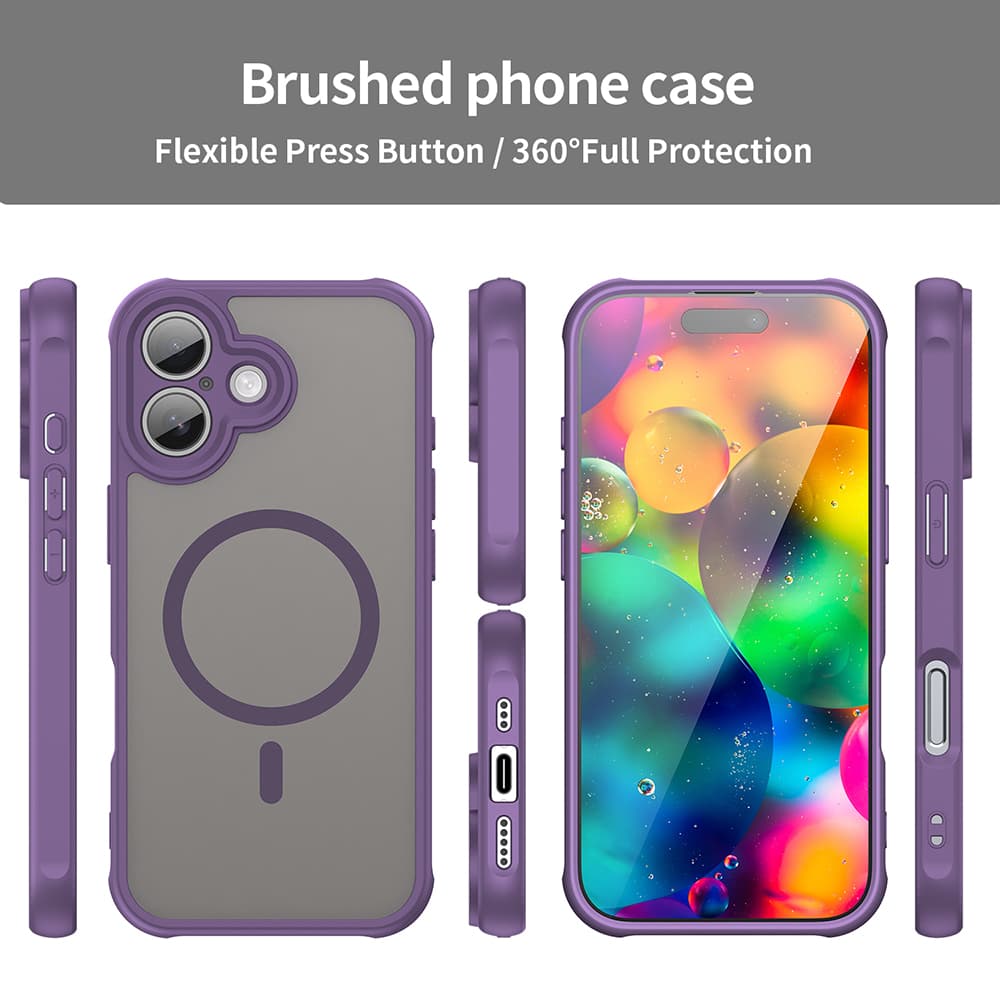 Techsuit HaloFrost II MagSafe pro iPhone 17 fialová - náhled 4