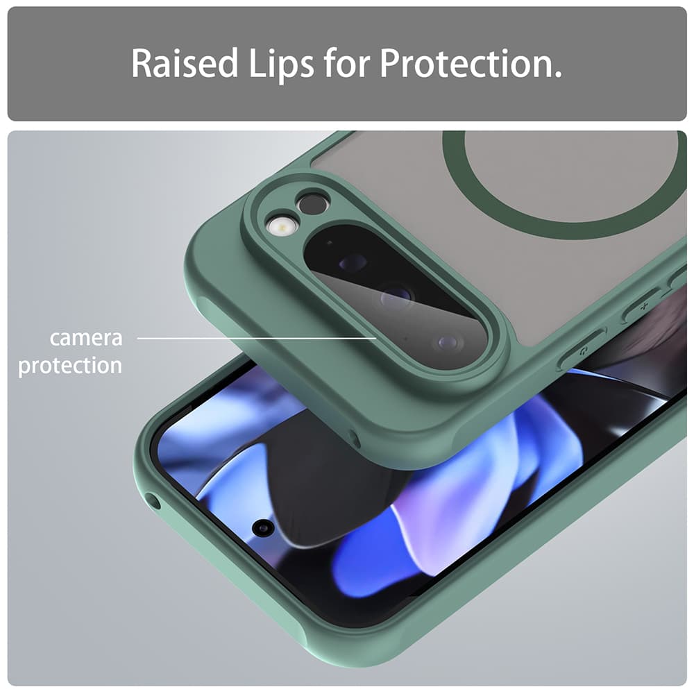 Techsuit HaloFrost II MagSafe pro Google Pixel 9 Pro zelený - náhled 4