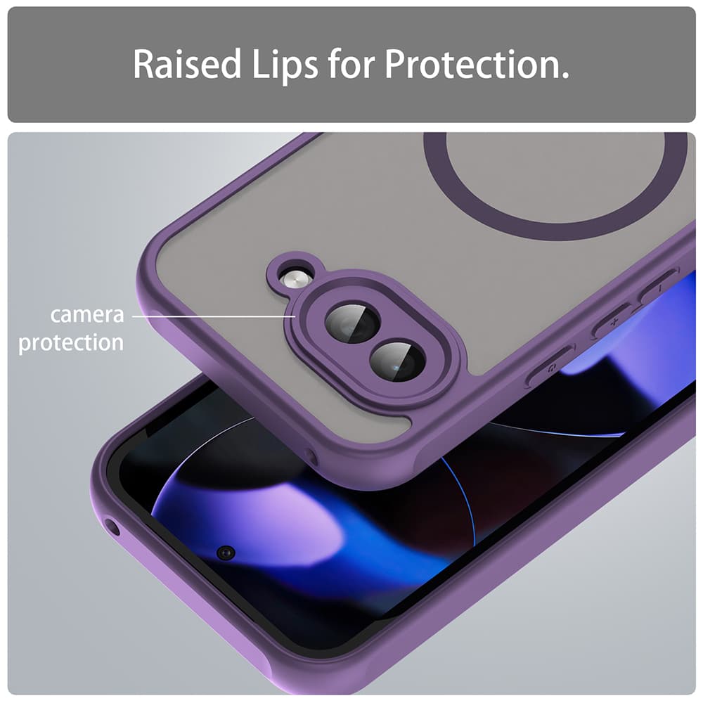 Techsuit HaloFrost II MagSafe pro Google Pixel 9a fialová - náhled 4