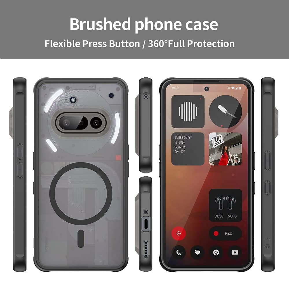 Techsuit HaloFrost II MagSafe pro Nothing Phone 3a černý - náhled 4
