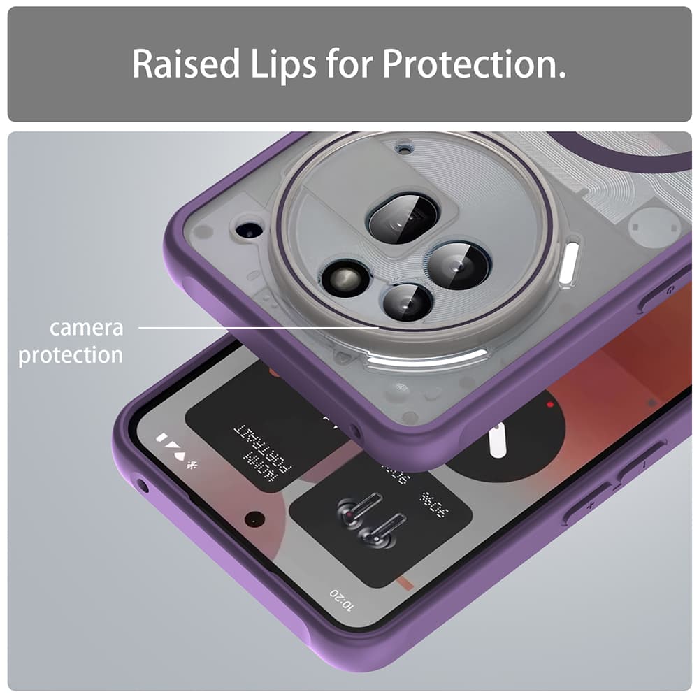 Techsuit HaloFrost II MagSafe pro Nothing Phone (3a) Pro fialová - náhled 4