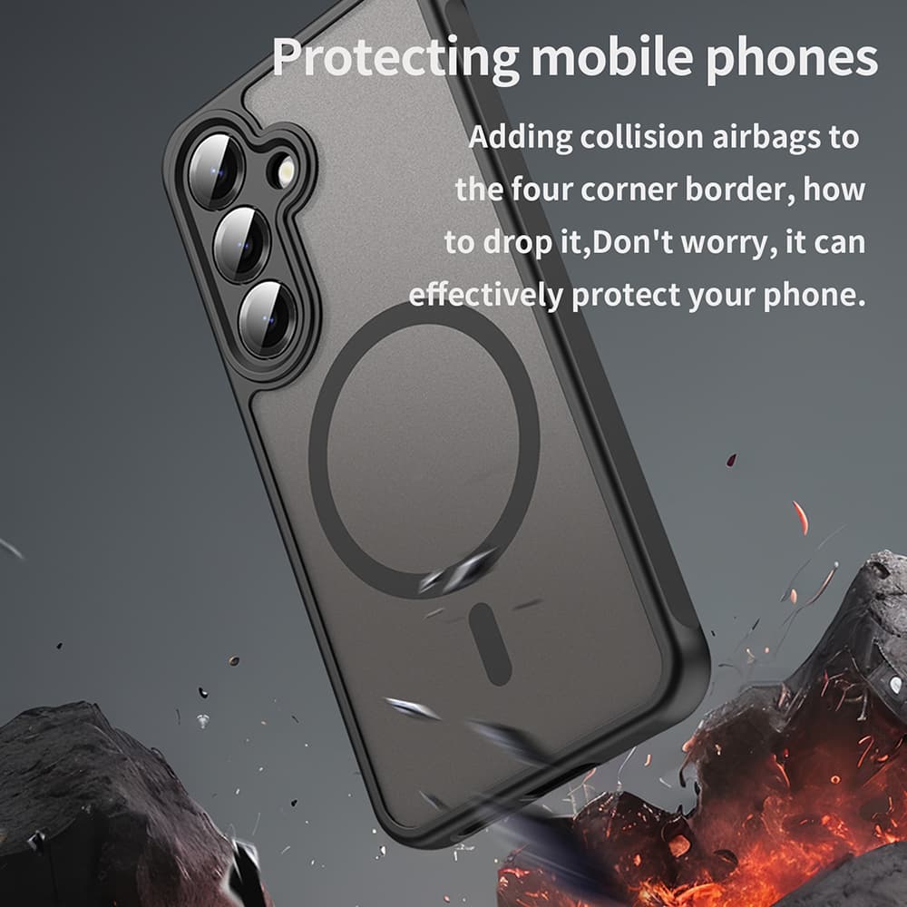 Techsuit HaloFrost II MagSafe pro Samsung Galaxy S24 Plus S25 Plus černá - náhled 4