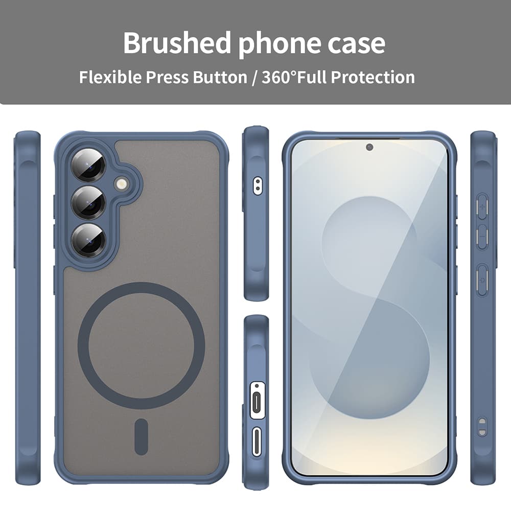 Techsuit HaloFrost II MagSafe pro Samsung Galaxy S24 Plus S25 Plus tmavě modrá - náhled 4