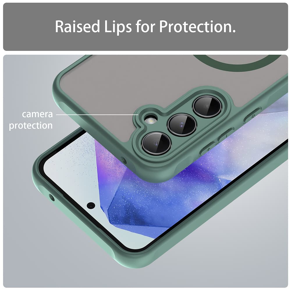 Techsuit HaloFrost II MagSafe pro Samsung Galaxy A35 5G zelený - náhled 4