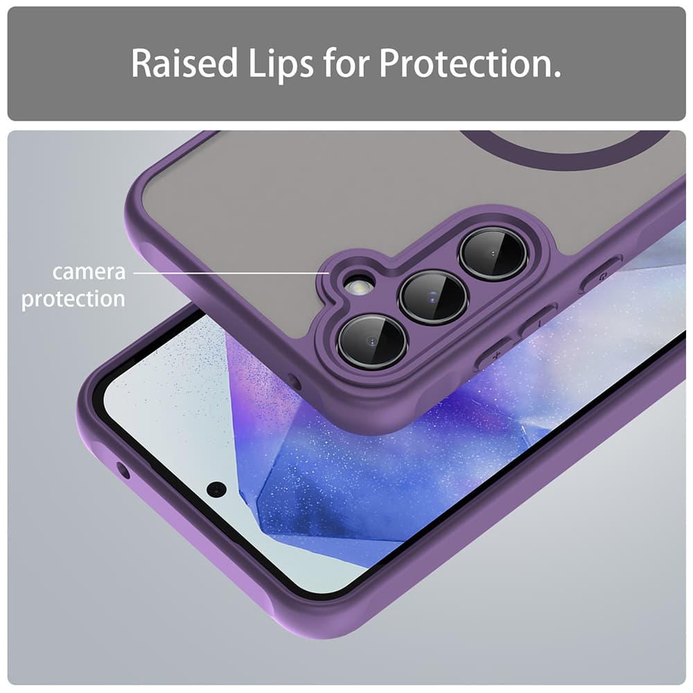 Techsuit HaloFrost II MagSafe pro Samsung Galaxy A35 5G fialová - náhled 4