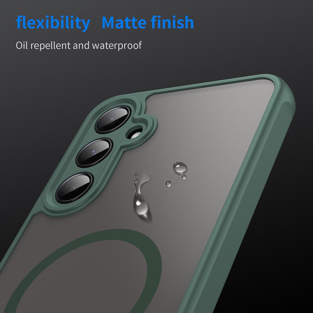 Techsuit HaloFrost II MagSafe pro Samsung Galaxy A55 5G zelená - náhled 4