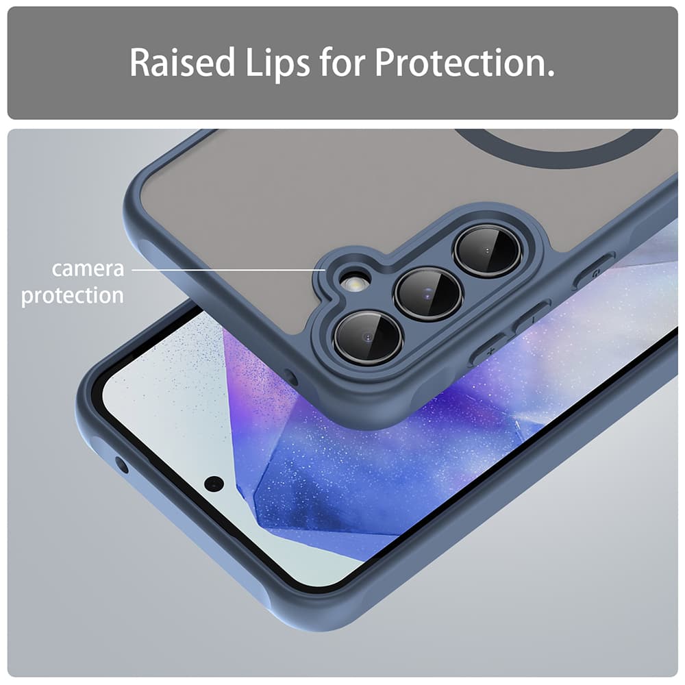 Techsuit HaloFrost II MagSafe pro Samsung Galaxy A55 5G tmavě modrá - náhled 4