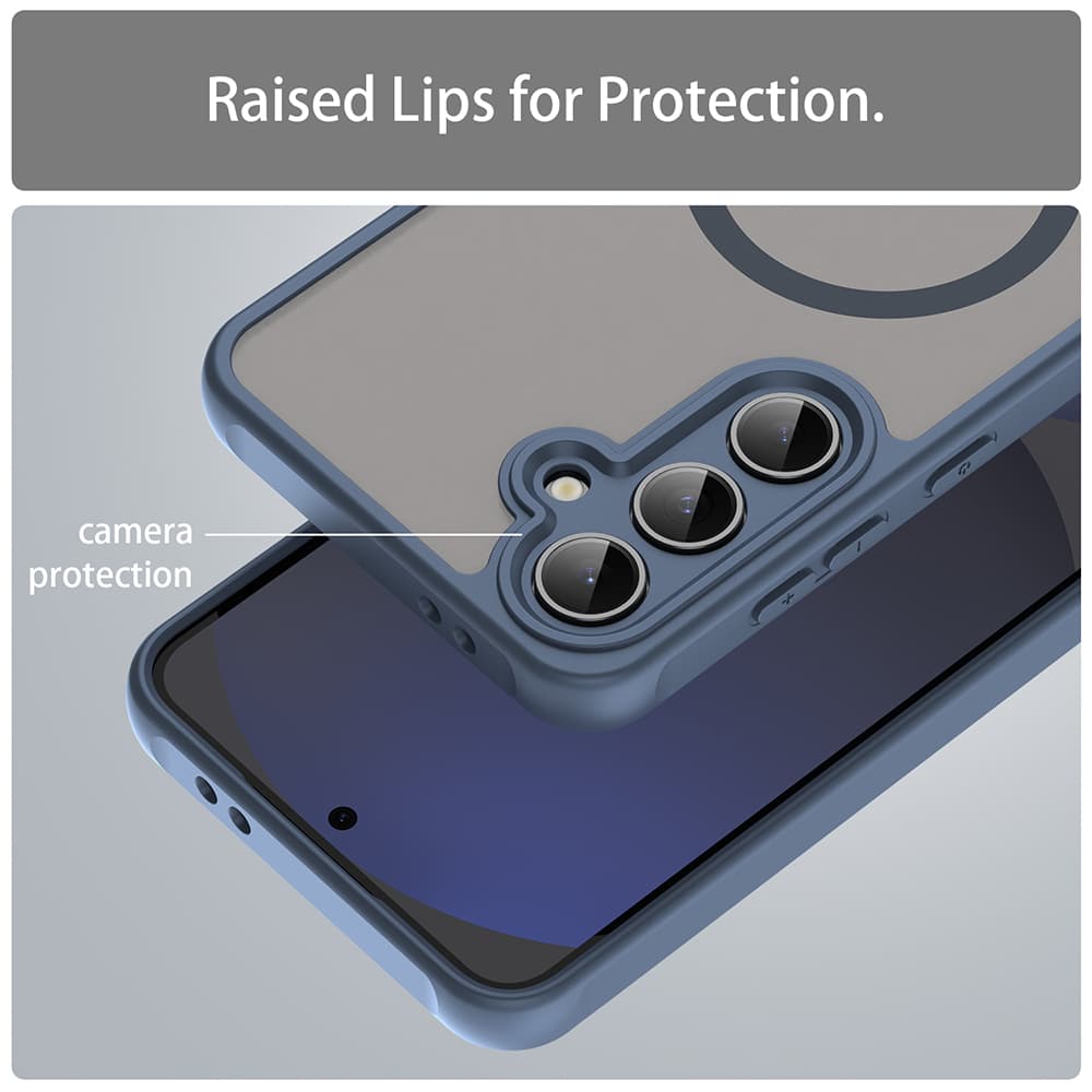 Techsuit HaloFrost II MagSafe pro Samsung Galaxy S24 FE tmavě modrá - náhled 4