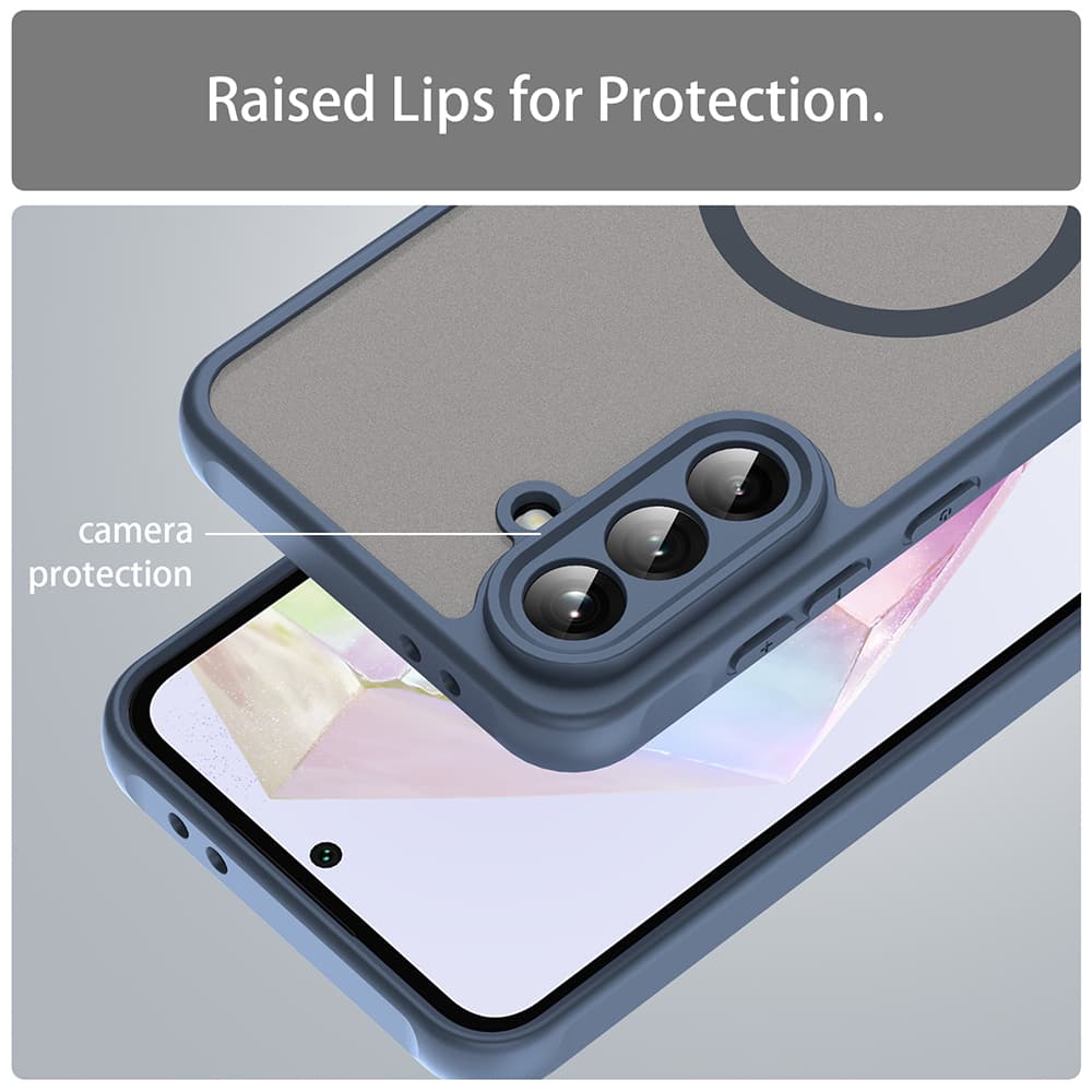 Techsuit HaloFrost II MagSafe pro Samsung Galaxy A36 5G tmavě modrá - náhled 4