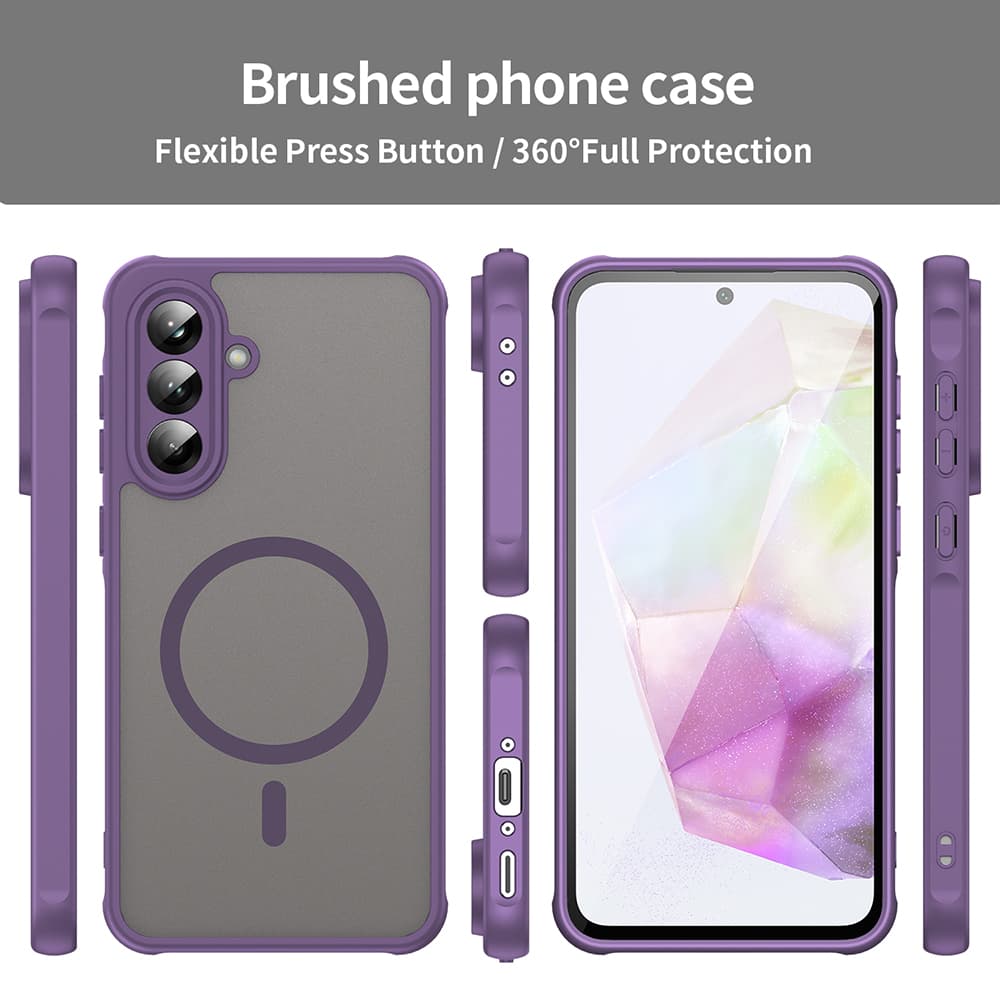 Techsuit HaloFrost II MagSafe pro Samsung Galaxy A36 5G fialová - náhled 4