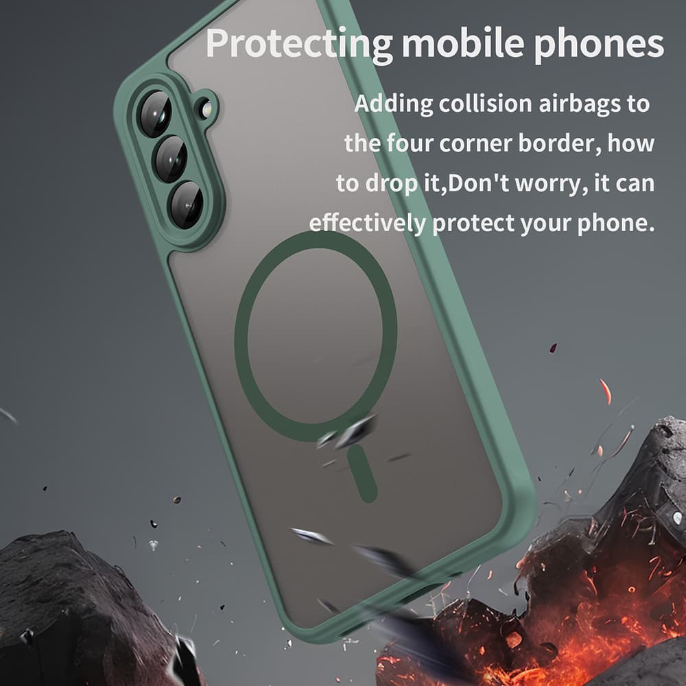 Techsuit HaloFrost II MagSafe pro Samsung Galaxy A26 5G zelený - náhled 4