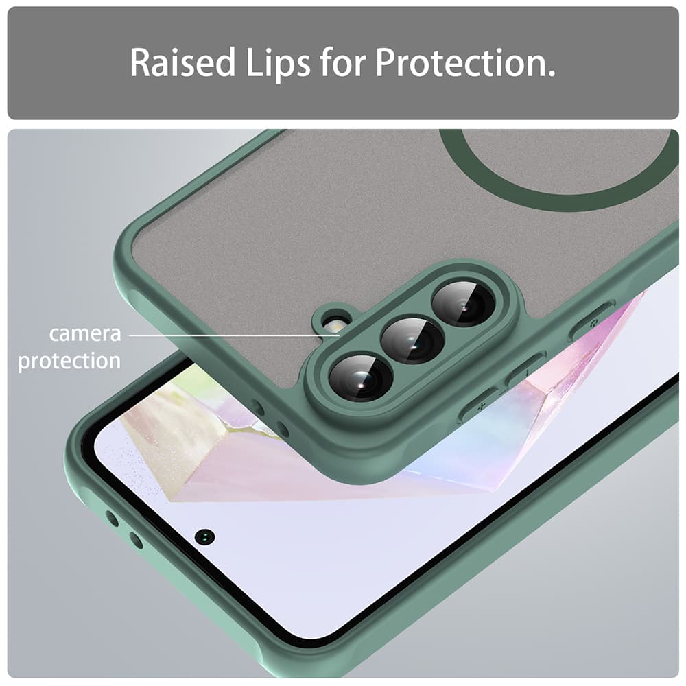 Techsuit HaloFrost II MagSafe pro Samsung Galaxy A56 5G zelená - náhled 4