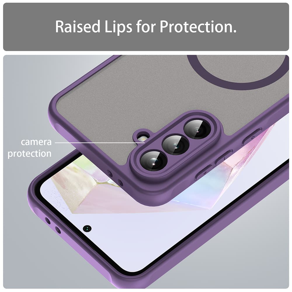 Techsuit HaloFrost II MagSafe pro Samsung Galaxy A56 5G fialová - náhled 4