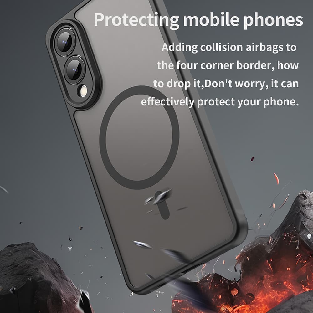 Techsuit HaloFrost II MagSafe pro Samsung Galaxy S25 Edge černá - náhled 4