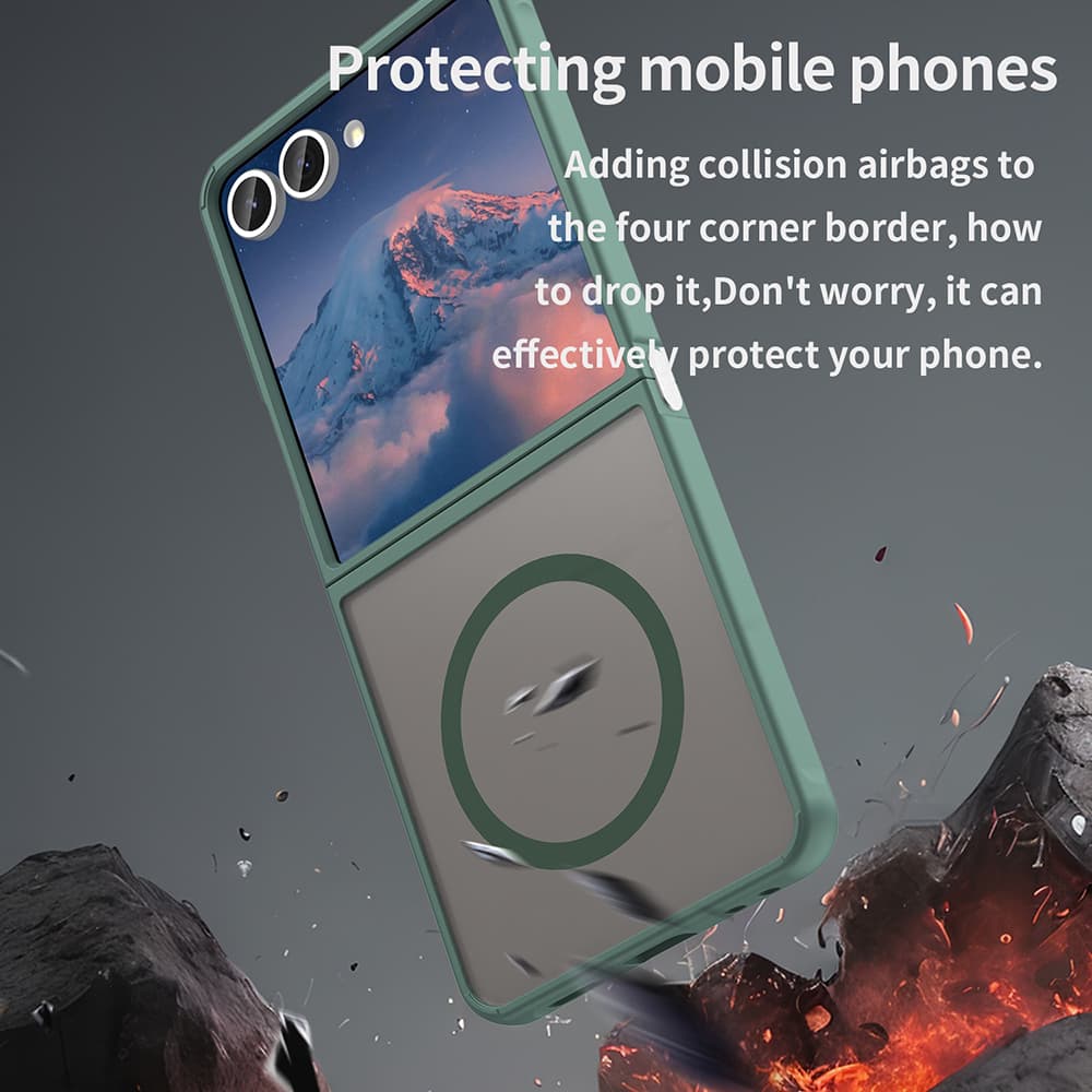 Techsuit HaloFrost II MagSafe pro Samsung Galaxy Z Flip7 zelená - náhled 4