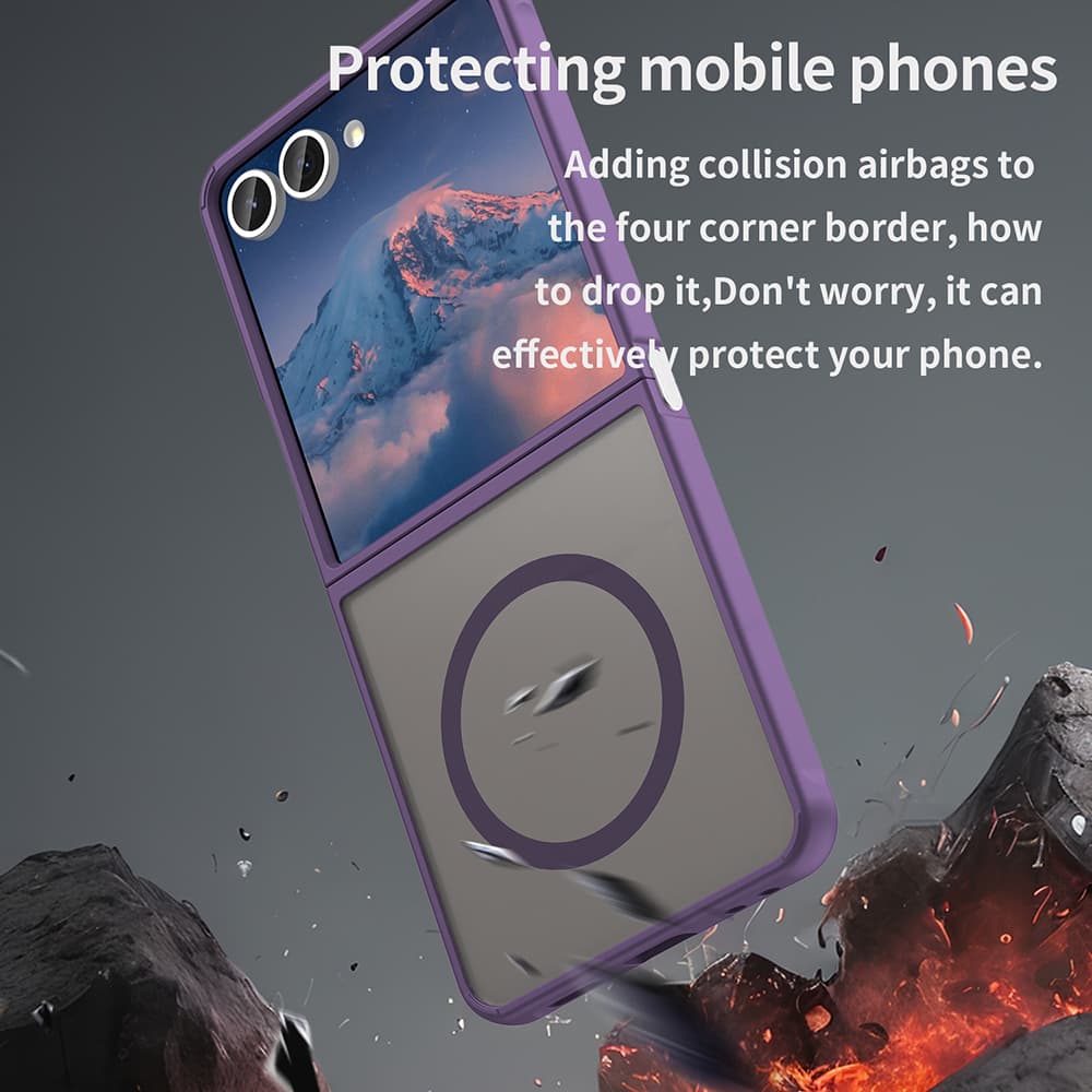Techsuit HaloFrost II MagSafe pro Samsung Galaxy Z Flip7 fialová - náhled 4