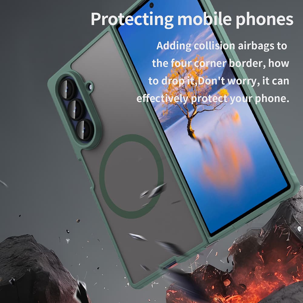 Techsuit HaloFrost II MagSafe pro Samsung Galaxy Z Fold7 zelená - náhled 4