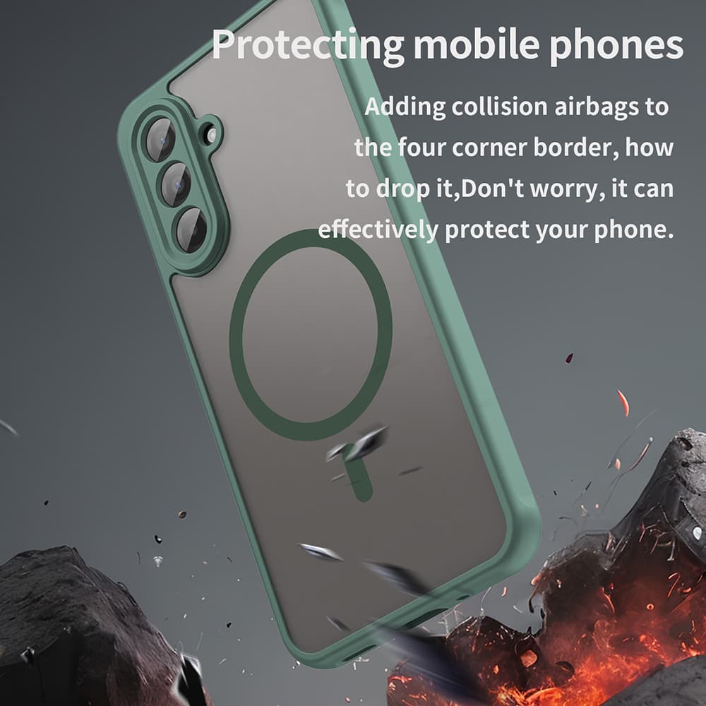 Techsuit HaloFrost II MagSafe pro Samsung Galaxy A17 5G A17 4G zelená - náhled 4
