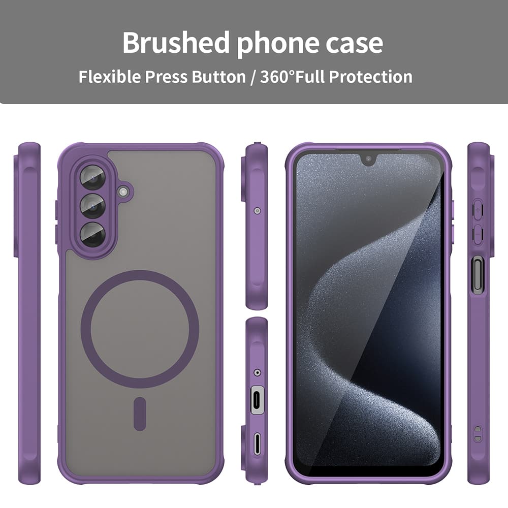 Techsuit HaloFrost II MagSafe pro Samsung Galaxy A17 5G A17 4G fialová - náhled 4