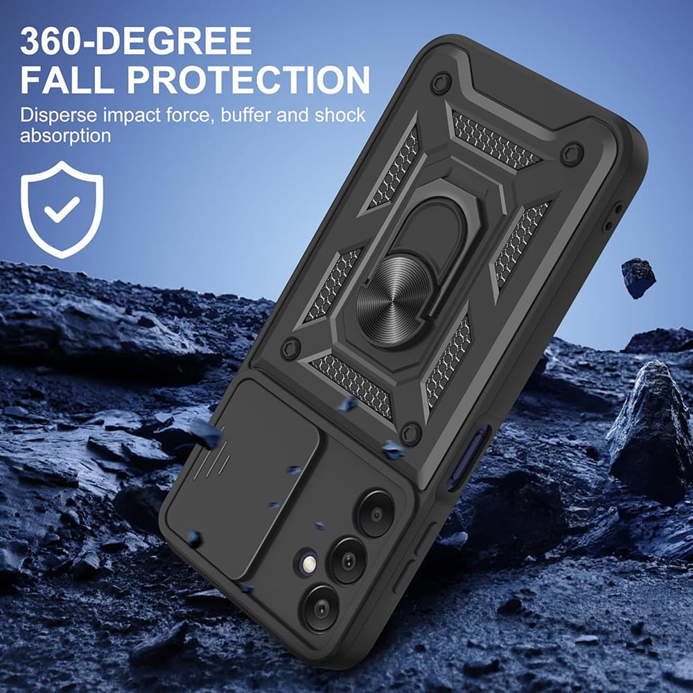 Techsuit CamShield Series pouzdro pro Samsung Galaxy A17 5G/A17 4G černé - náhled 4