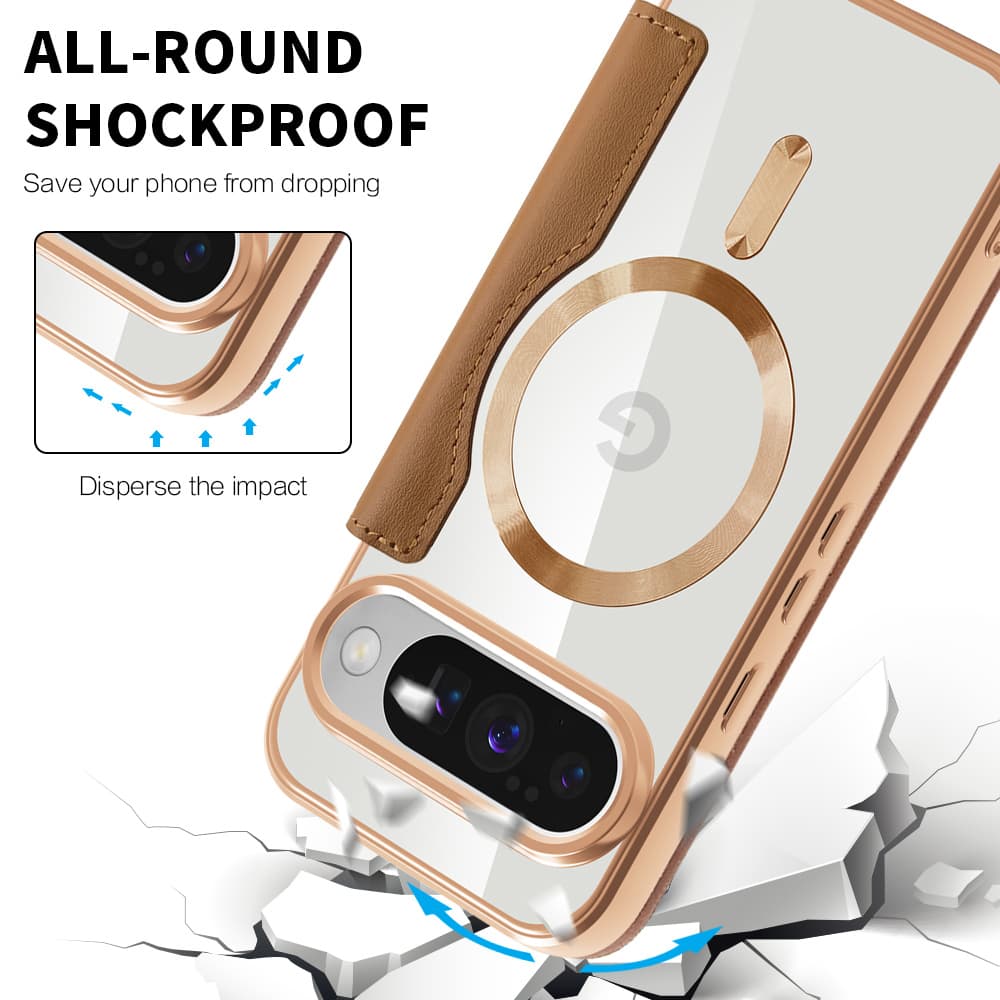 Pouzdro na knihu Techsuit SmartMag pro Google Pixel 10/10 Pro hnědé - náhled 4
