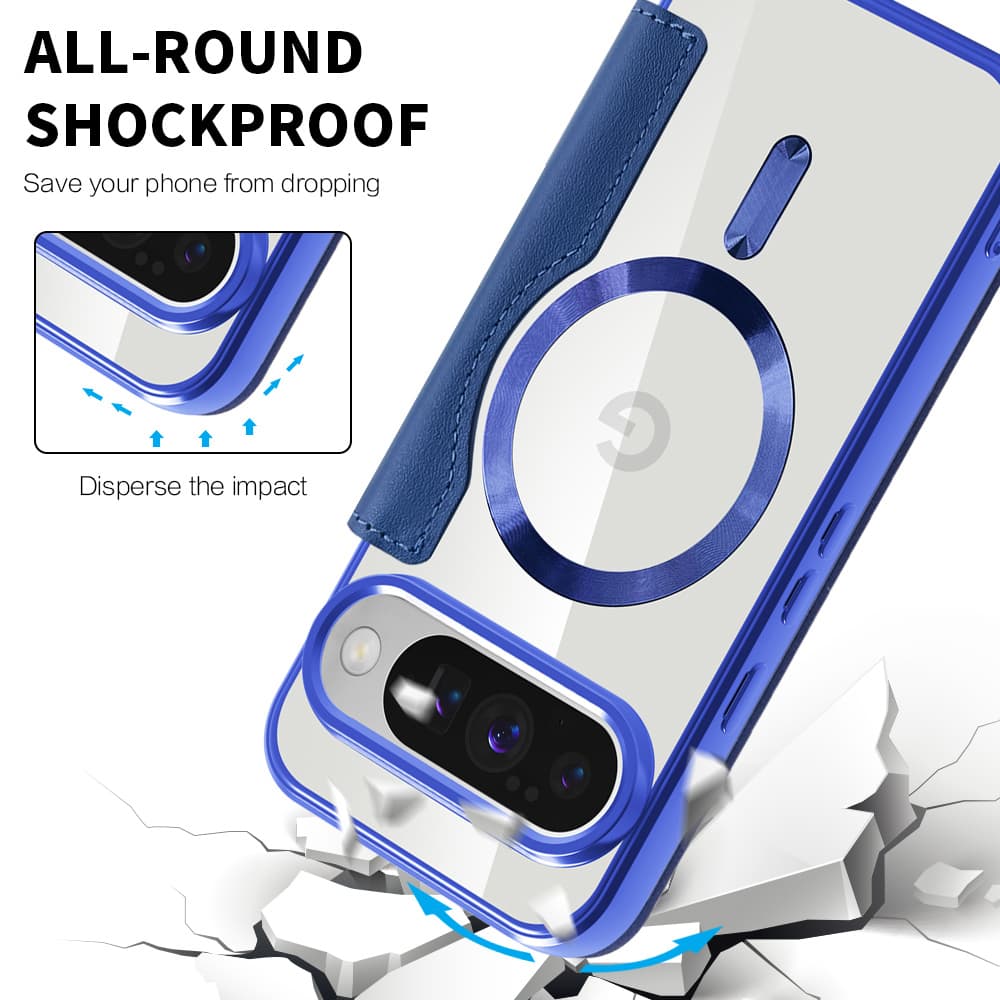 Pouzdro na knihu Techsuit SmartMag pro Google Pixel 10 / 10 Pro modré - náhled 4