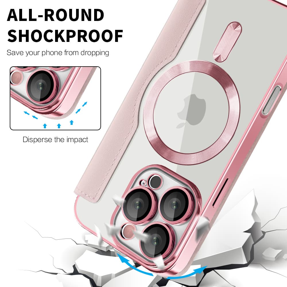Pouzdro na knihu Techsuit SmartMag iPhone 16 Pro růžové - náhled 4