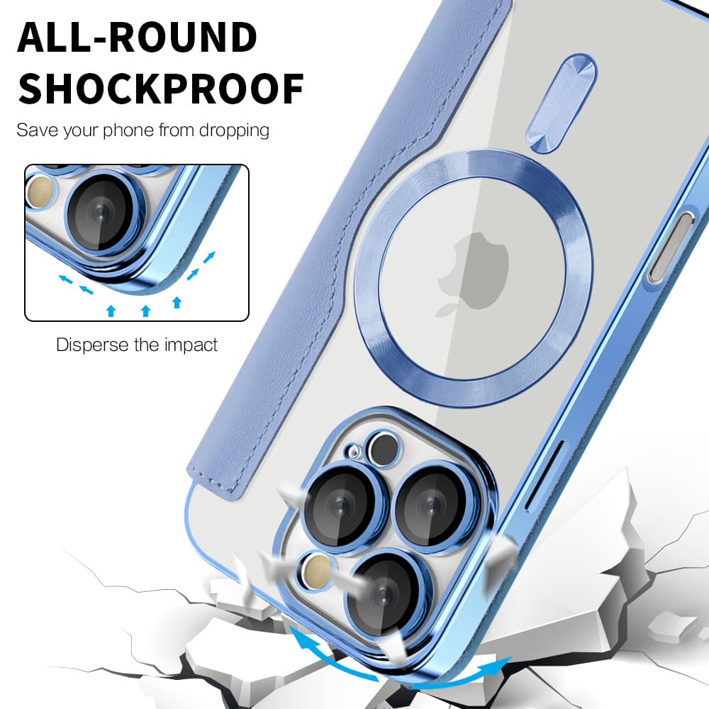 Pouzdro na knihu Techsuit SmartMag iPhone 16 Pro světle modrá - náhled 4