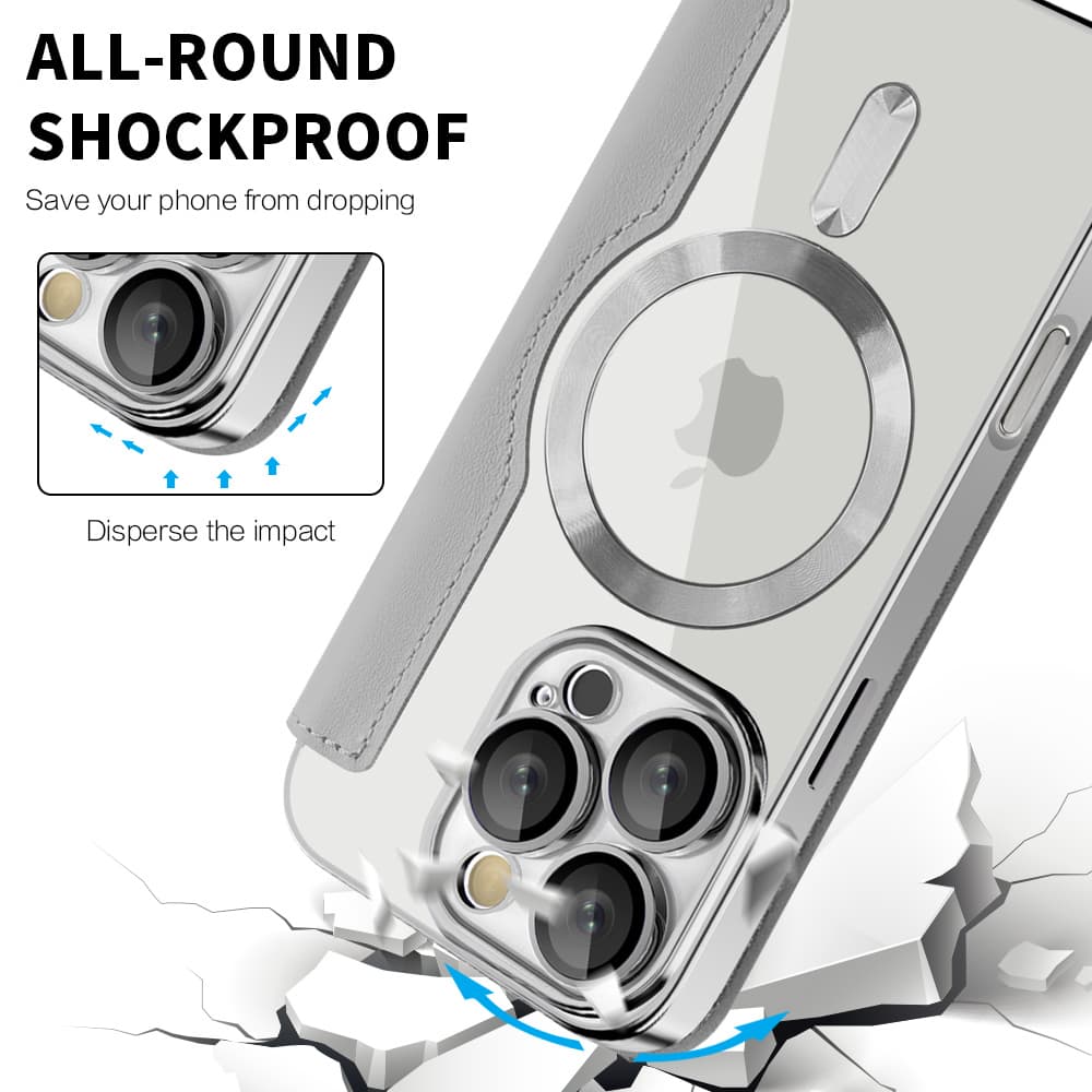 Pouzdro na knihu Techsuit SmartMag iPhone 16 Pro Max šedé - náhled 4
