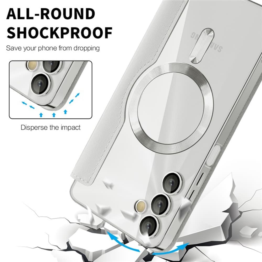 Pouzdro na knihu Techsuit SmartMag pro Samsung Galaxy A05s šedé - náhled 4